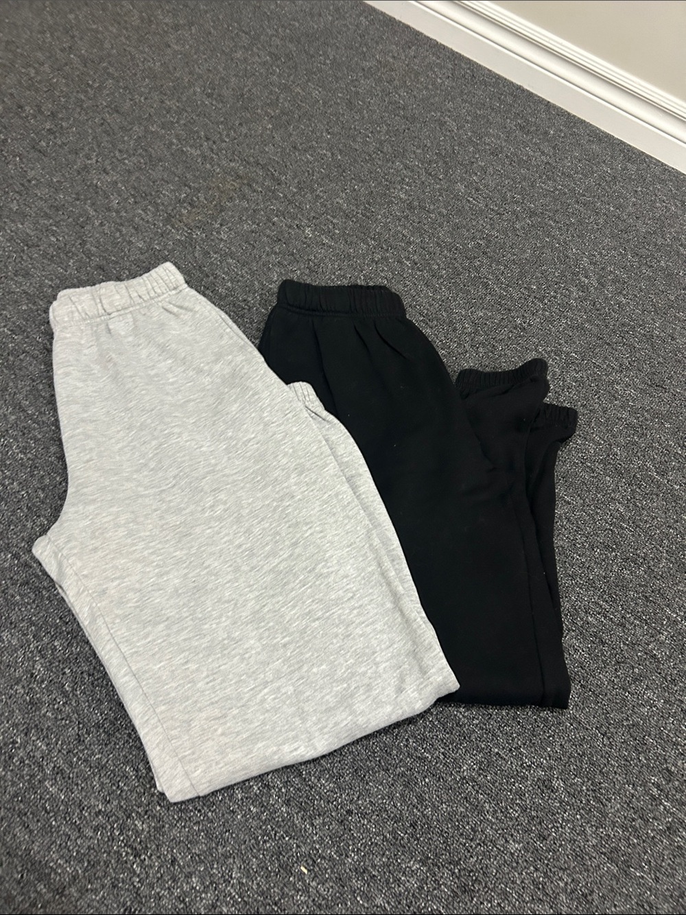 2PACK Garage Black and Light Gray Jogger Pants Duo